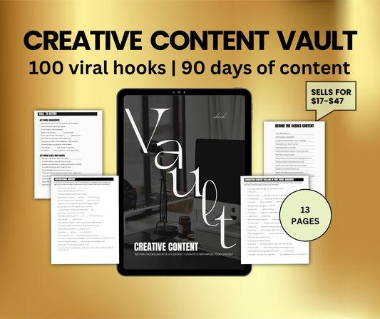 Creative Content Vault Ebook To Go Viral